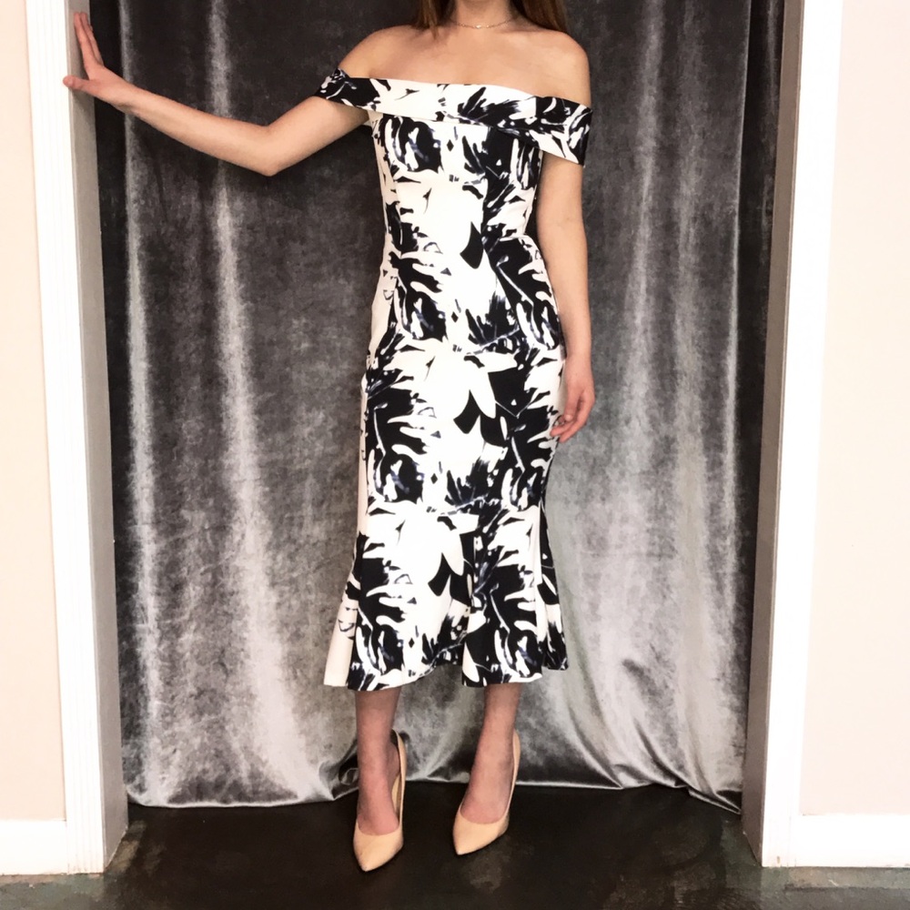 Off the shoulder floral dress